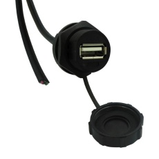 【67U2BD-003-K】USB CABLE 2.0 A RECPT-FREE END 914.4MM