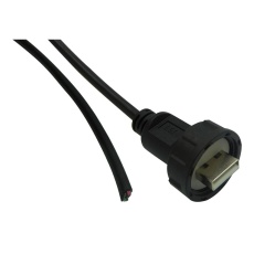 【67U2AD-006-K】USB CABLE 2.0 A PLUG-FREE END 1.83M