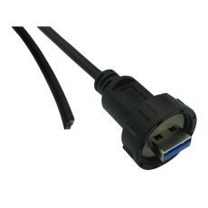 【67U3AD-006-K】USB CABLE 3.0 A PLUG-FREE END 1.83M