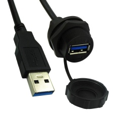 【67U3BC-002-K】USB CABLE 3.0 A RECPT-A PLUG 609.6MM