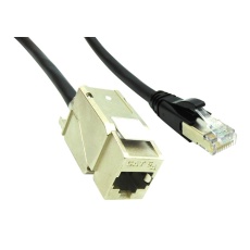 【BM-1BJPK001F】ENET CABLE CAT6A RJ45 JACK-PLUG 1FT