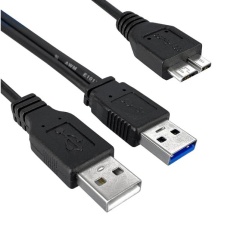 【3023035-03M】USB CABLE 3.0 TYPE A-MICRO B PLUG 3M