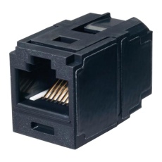 【CC6X88BL】CATEGORY 6A RJ45 8-POSITION 8-WIRE UNIVERSAL COUPLER MODULE BLACK. 46W6418