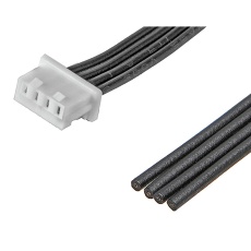 【218112-0401.】CABLE ASSY 4POS RCPT-FREE END 150MM