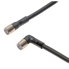【XS3W-M8PVC3SS2M】SENSOR CORD 3P M8 PLUG-M8 RCPT 2M