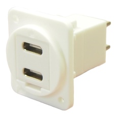 【CP30212XW】DUAL USB ADAPTER TYPE C RCPT-PLUG