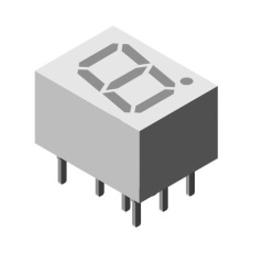 【TDSR0750】7-SEG DISPLAY COM ANODE RED 2.2MCD