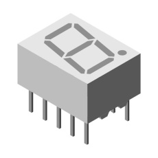 【TDSR1050】7-SEG DISPLAY COM ANODE RED 3.6MCD