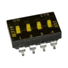 【219-4MST】DIP SWITCH 0.1A 50VDC 4POS SMD