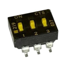 【219-3MSTR】DIP SWITCH 0.1A 50VDC 3POS SMD