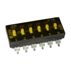 【219-6MST】DIP SWITCH 0.1A 50VDC 6POS SMD