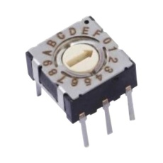 【220ADA16】ROTARY CODED SW 0.1A 50VDC HEX 16POS