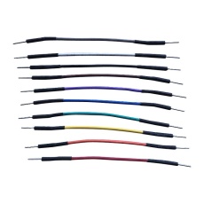 【TW-MM-10C】JUMPER WIRES MULTI-COLORED 10CM 24AWG