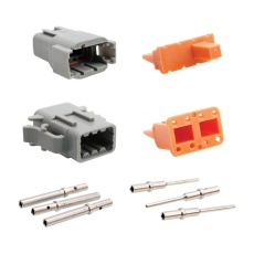 【ATM8PS-CKIT】PLUG & RCPT CONNECTOR KIT THERMOPLASTIC