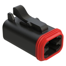 【AT06-4S-RD01BLK】AUTOMOTIVE HOUSING PLUG 4POS 13A