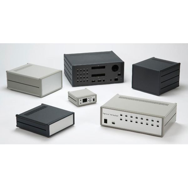 【MS149-21-28BS】MS型メタルシステムケース(149×210×280/シルバー/ブラック)