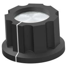 【5-1437624-2】KNOB ROUND SHAFT PHENOLIC 21.7MM