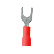 【171551-1】CRIMP TERMINAL FORK #8 18AWG RED