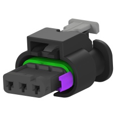 【1-1718644-5】AUTOMOTIVE HOUSING RCPT 3POS BLACK