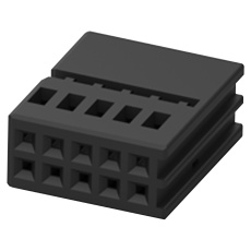 【1534125-1】AUTOMOTIVE HOUSING RCPT 10POS BLACK