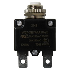 【1-1423675-0】THERMAL CKT BREAKER 1P 20A/250V PANEL