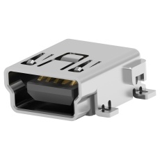 【1-1734035-1】MINI USB CONN 2.0 TYPE B R/A RCPT 5P