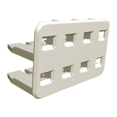 【1-174983-1】DOUBLE LOCK PLATE 8POS NATURAL HB