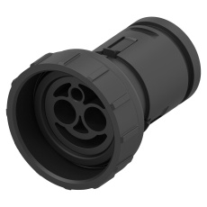 【100284-1】CIRCULAR HOUSING RCPT 2POS