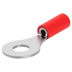 【130046】TERMINAL RING TONGUE 1/4inch 16AWG RED