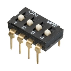 【418127270902】DIP SWITCH 0.025A 24VDC 2 POS THT