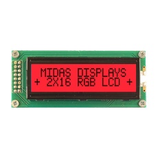 【MD21605B6W-FPTLRGB】LCD MODULE 16 X 2 COB 5.23MM FSTN