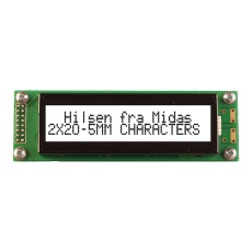 【MC22005A6WM-FPTLW-V2】LCD MODULE 20 X 2 COB 3.2MM FSTN