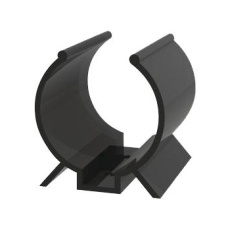 【V-1004】SCREW MOUNT CABLE CLAMP BLK 0.5inch PVC