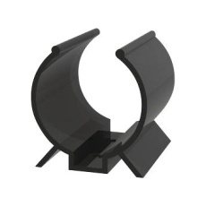 【V-1009】SCREW MOUNT CABLE CLAMP BLK 0.88inch PVC