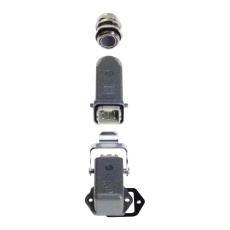 【10200040003】HAN-KIT-4AWM - HAN 4A 4PINS+GND METAL STRAIGHT HOOD ANGLED HOUSING CABLE GLAND 14AC8051