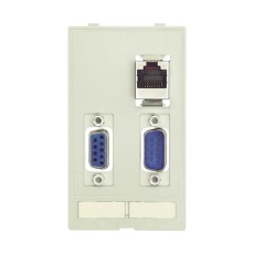 【39500030111】DATA MODULE INSERT CAT5E RJ45 DB9 FXM