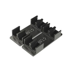 【EFA04-71-P03】ADHESIVE CABLE CLIP BLK 0.154inch PA 6.6