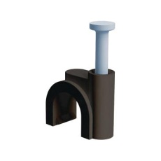 【22NCC0800R】CABLE CLAMP NAIL-IN POLYETHYLENE/BLACK