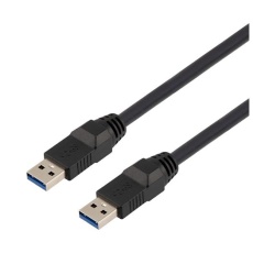 【CAU3HFAA-BLK-05M】USB CABLE 3.0 TYPE A PLUG-A PLUG 0.5M