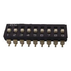 【A6S-9104-H】DIP SW SPST 9POS 0.025A 24VDC SMD