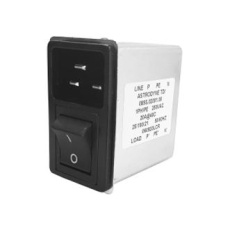 【085S.00600.00】FILTERED IEC MODULE C14 6A QC