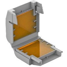 【207-1331】GELBOX 32MM X 33.6MM X 17.8MM GREY