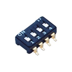 【CFS-0400TB】DIP SWITCH 4PST-NO 0.1A 6VDC SMD