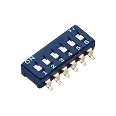 【CFS-0601TB】DIP SWITCH 6PST-NO 0.1A 6VDC SMD
