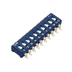 【CFS-1000TB】DIP SWITCH 10PST-NO 0.1A 6VDC SMD