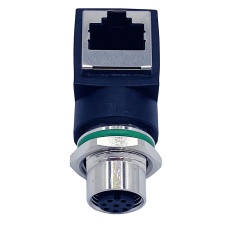 【RJM12FD04RA001】ADAPTR R/A 4P M12 RCPT-RJ45 JACK D COD