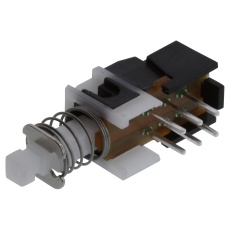 【PHB2UEETS1A】PB SW DPDT 1A 15VDC THROUGH HOLE
