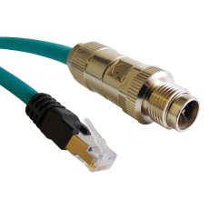 【BM-MARM100M】CABLE ASSY 8P M12 PLUG-RJ45 PLUG 10M