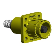 【SLPHIRBTPNR1】HIGH PWR CONN RCPT THREADED 200A RED