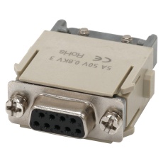 【MP009508】HEAVY DUTY D SUB MOD 9POS RCPT 5A